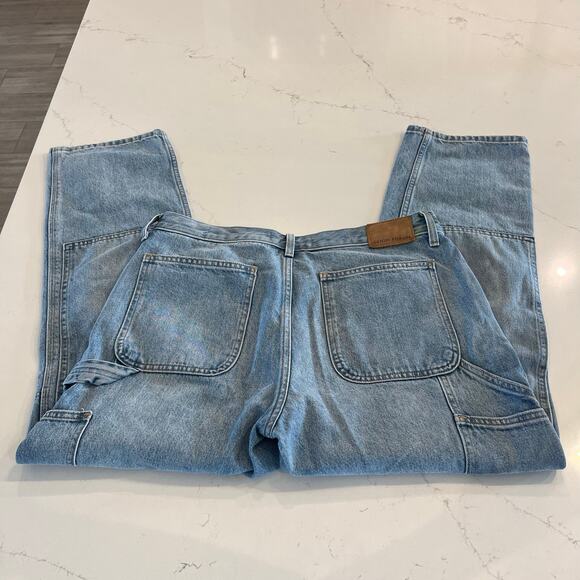 Aritzia Denim Forum The Lou Low Rise Carpenter Loose Fit Utility Cargo Jeans - Picture 6 of 12